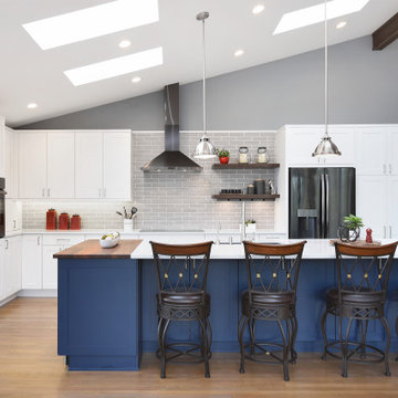 (Remodel - Custom) NanaWall Opens New Kitchen to Puget Sound