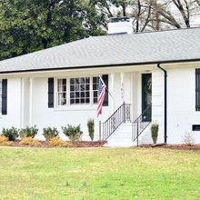 White houses with shutters