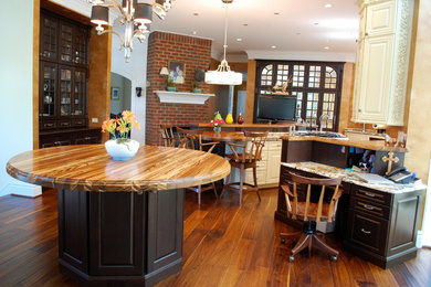 Example of a classic kitchen design in Other