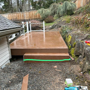 Multi-Level Backyard Deck & Railing Renovation