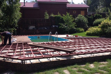 Idée de décoration pour une piscine.