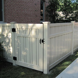 Semi Privacy Vinyl Fence with 3/4" Space - Home Fencing And Gates