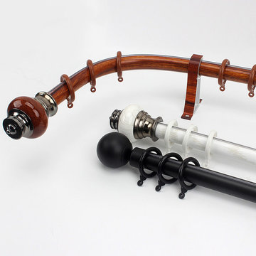 Bendable Curtain Tracks & Rails For Bay Window