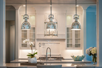 Transitional kitchen photo in Miami