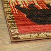 Hearthside Fossil Creek Multi Lodge Area Rug, 2'3"x3'3"