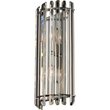 Viano Ada Wall Sconce, Polished Chrome, Large