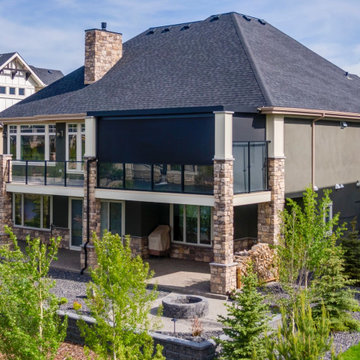 Upper Deck StruXure Pergola Enclosed With Phantom Motorized Privacy Screens