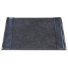 Luxe Classic Leather Desk Pad Blotter Minimalist Denim Blue Side Flaps 32 in