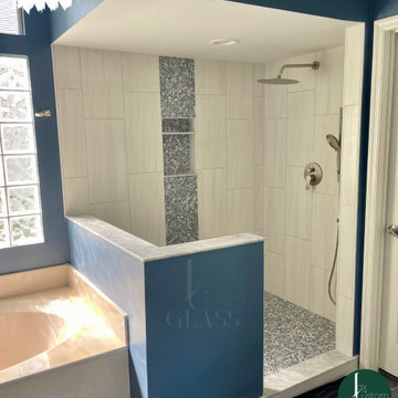 90º Degree Frameless Shower Enclosure