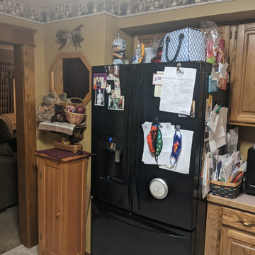 Before and After pictures of Kitchen Remodel in Elmira