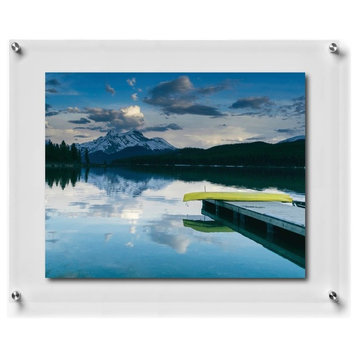 Double Panel Wall Frame with Silver Mounts, 23"x27", For 20"x24" Photos and Art