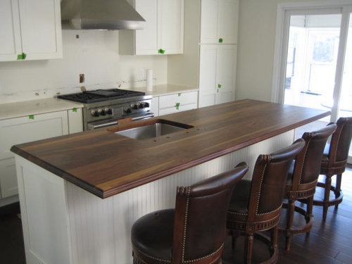 Walnut kitchen island top