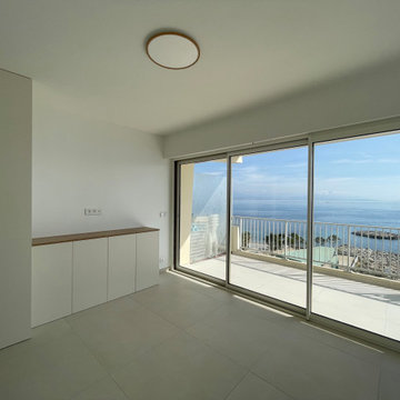 transformation d'un F3+Studio en F4 avec vue sur mer