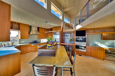 Example of a trendy kitchen design in Albuquerque