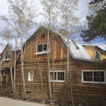 Evergreen - Metal Roof on Log Cabin