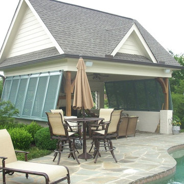 Bahama Pool House Shutters