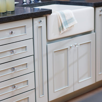 Elegant Custom White, Spacious Kitchen