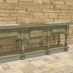 Custom Oak console - Buffets And Sideboards