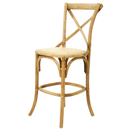 Parisienne Cafe Counter Stool, Natural