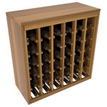Wine Racks America - 36-Bottle Deluxe Wine Rack,  Redwood, Oak + Satin - *Please Note*