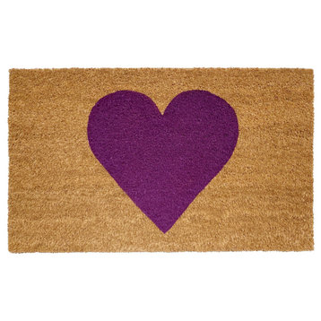 Calloway Mills Purple Heart Doormat, 24" X 36"