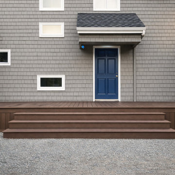 Custom Composite Entry Deck on a New Home in Yelm, WA