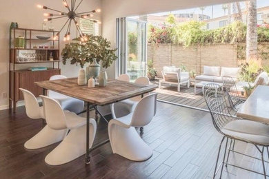 Inspiration for a contemporary dining room remodel in Los Angeles