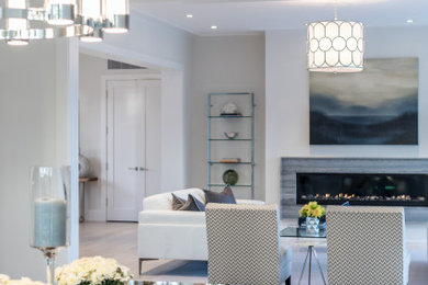 Trendy home design photo in New York