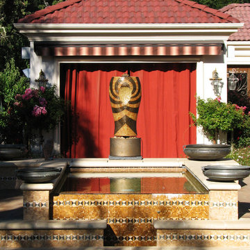 FLUID GRACE WATER FEATURE - Unfolding Lotus Pattern Shaner/Bronze Combo