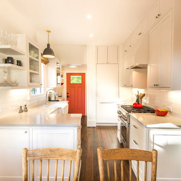 Bright Light Galley Bungalow Kitchen in Sarasota's Historic Burns Court