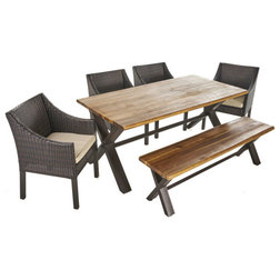 Tropical Outdoor Dining Sets by GDFStudio