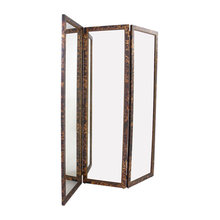 folding mirror screens