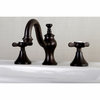 Kingston Brass KS716BEX Essex 1.2 GPM Widespread Bathroom Faucet - Oil Rubbed
