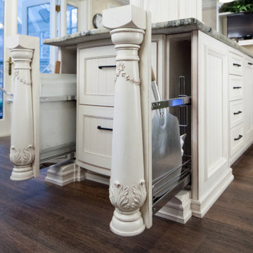 Classically inspired white stained kitchen Pine Brook, NJ