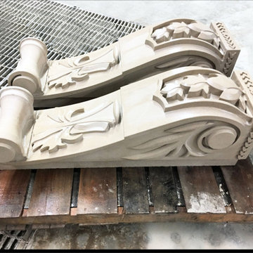 Complete limestone exterior for a unique custom home in Etobicoke
