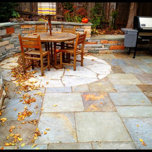 rock walls and patios