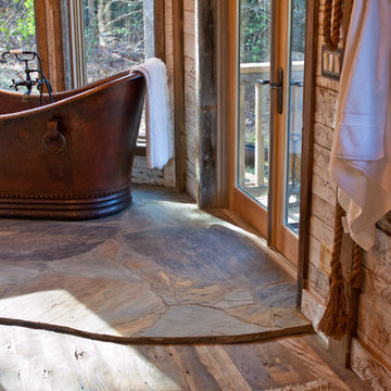 Reclaimed and Rustic Materials Make A Cabin Cozy