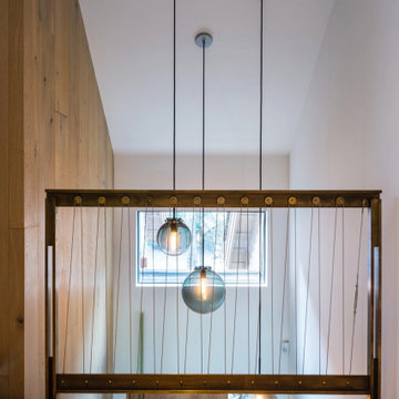 Character White Oak Plank Flooring, Mezzanine Hallway