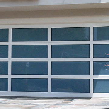 Modern Garage Doors | Aluminum Full-View Frosted Glass Aluminum Door for Garages