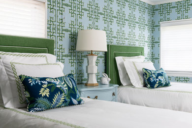 Inspiration for a transitional bedroom remodel in St Louis