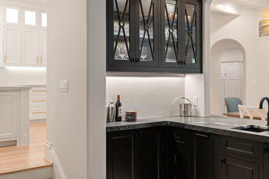 Inspiration for a home bar remodel in Dallas