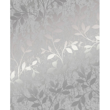 Milan Trail Wallpaper, Silver/Grey, 20x396