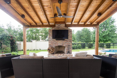 Tuscan home design photo in New Orleans