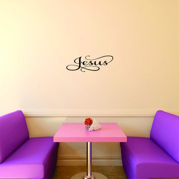 Jesus Quote, Text Lettering Decal, 16x40"