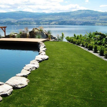 Artificial Grass Pool Installations