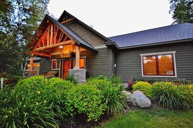 Inspiration for a rustic exterior home remodel in Other