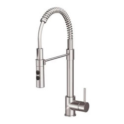 VIMMERN Mitigeur avec douchette, couleur acier inox - Kitchen Faucets