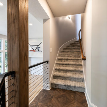 Two-Tiered Basement Designed for Family Fun