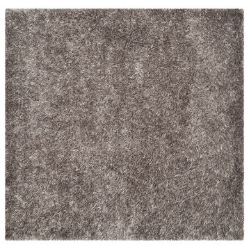 Safavieh New Orleans Shag Collection SG531 Rug, Grey, 7' Square