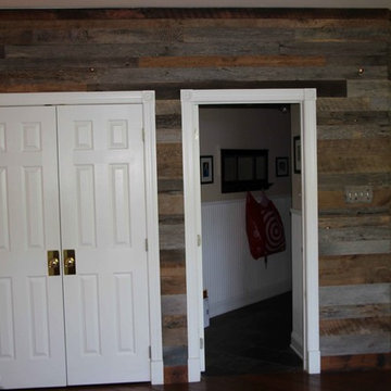Barnwood Shiplap Wall With Custom Trim